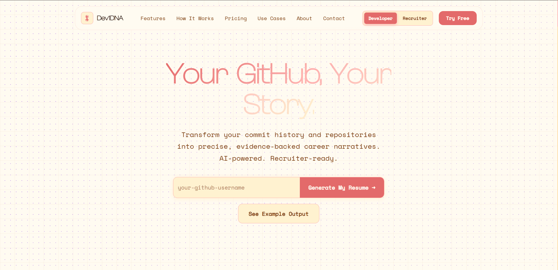 DevDNA project screenshot